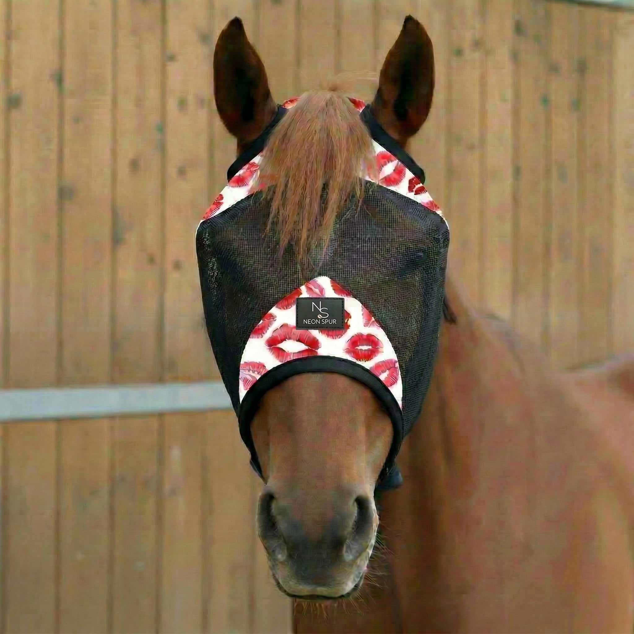 Smooch Horse Fly Mask  -Black