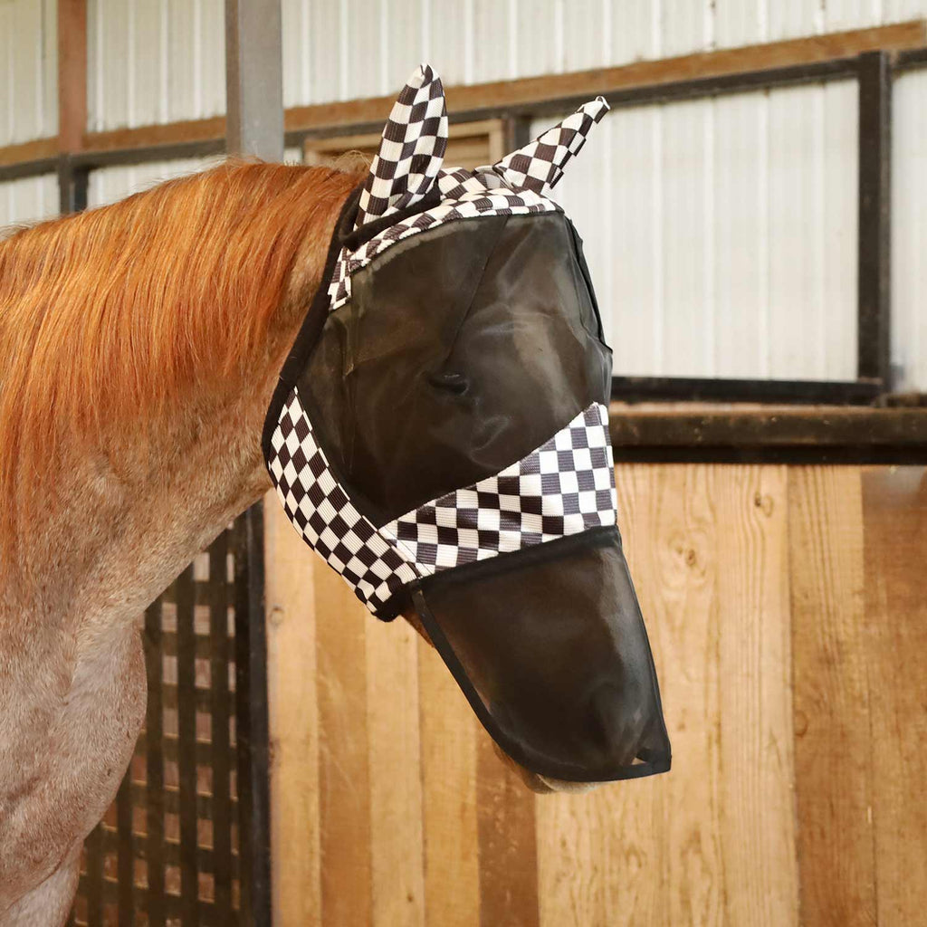 Jeffers Expression Deluxe Mesh Horse Fly Mask with Ears and Nose