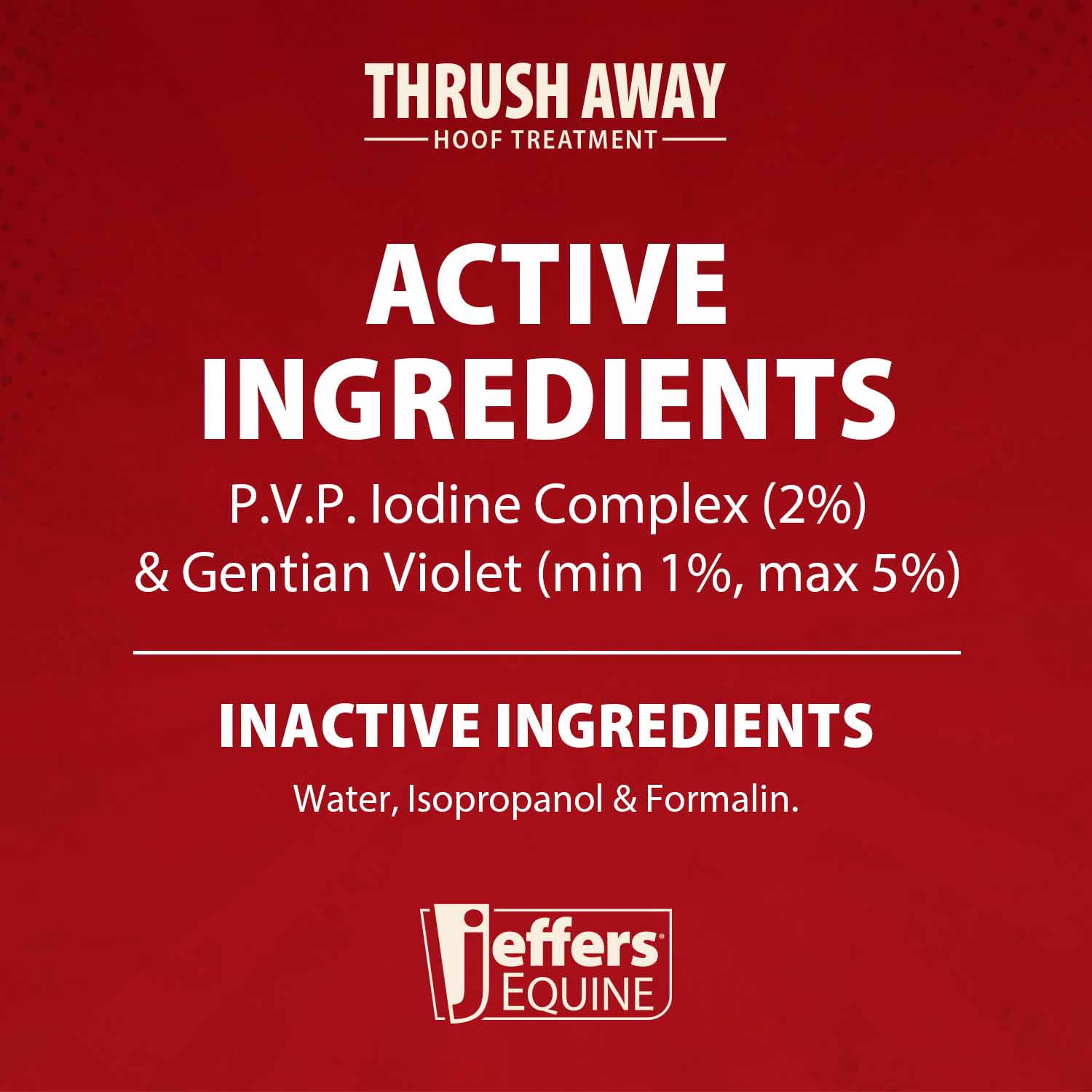 Jeffers Thrush Away Hoof Treatment for Thrush in Horses, 2 oz